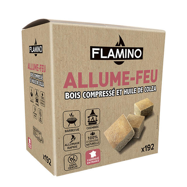 Bûches densifiées haut pouvoir calorifique FLAMINO - Flamino